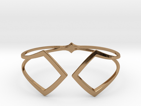 HIDDEN HEART Bracelet. Pure Elegance  in Polished Brass: Extra Small