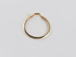 BETTER HALF Ring(HEXAGON), US size 11 d=20,5mm in Polished Brass: 11 / 64