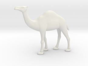 Printle Animal Dromedary - 1/72 in White Natural Versatile Plastic