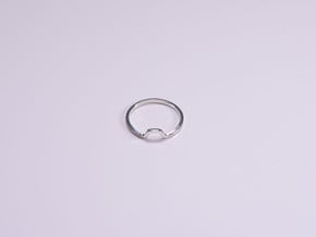 BETTER HALF Ring(HEXAGON), US size 4.5, d=15mm  in Polished Silver: 4.5 / 47.75