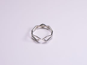 HIDDEN HEART Connect, ring us size 10.5 , 20,2mm in Polished Silver: 10.5 / 62.75