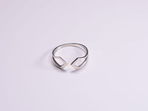 HIDDEN HEART Smooth, ring US size 10.5 , d=20,2mm in Polished Silver: 10.5 / 62.75