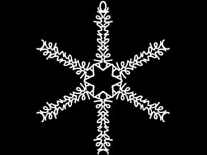 Alexander snowflake ornament in White Natural Versatile Plastic