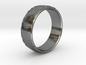 "1985" ring - Roman numerals in Fine Detail Polished Silver