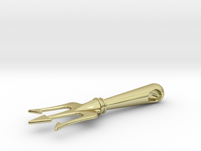 Poseidon's trident  in 18k Gold Plated Brass