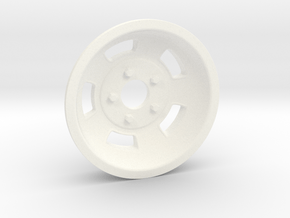 1:8 Front American Standard Racing Wheel  in White Processed Versatile Plastic