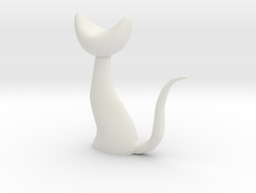 Surreal Cat in White Natural Versatile Plastic
