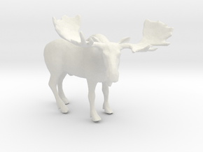 Printle Animal Moose - 1/32 in White Natural Versatile Plastic