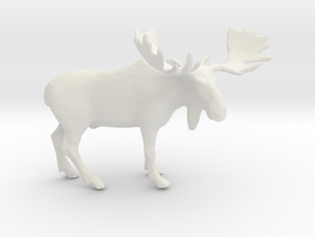 Printle Animal Moose - 1/35 in White Natural Versatile Plastic