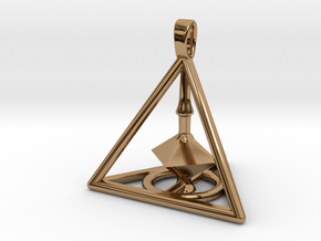 Harry Potter Deathly Hallows 3D Edition in Polished Brass