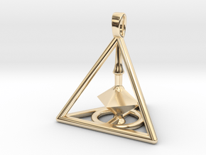 Harry Potter Deathly Hallows 3D Edition in 14K Yellow Gold