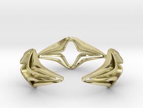 Youniq Edge Bracelet  in 18k Gold Plated Brass: Medium