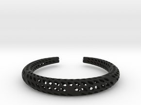 D-Strutura Bracelet Medium Size in Black Premium Versatile Plastic
