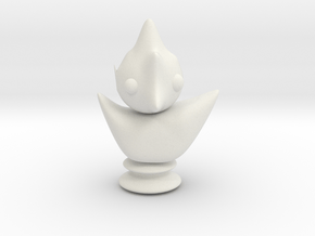 chess bird in White Natural Versatile Plastic
