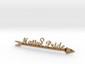 Native Pride Arrow 4 Inch Pendant in Polished Brass