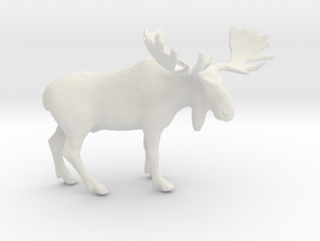 Printle Animal Moose - 1/43 in White Natural Versatile Plastic