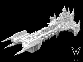 Intrepid class Space Barge in White Natural Versatile Plastic