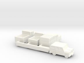 Small Trucks (+25% size) in White Processed Versatile Plastic