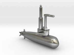 Submarine in Natural Silver