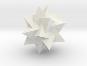 5 tetrahedra in White Natural Versatile Plastic