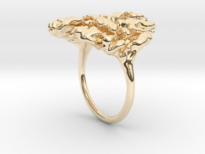 Coral Ring I   in 14K Yellow Gold