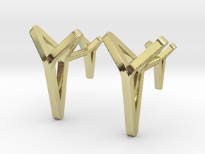 YOUNIVERSAL C. Cufflinks. Pure Elegance for Him in 18k Gold Plated Brass