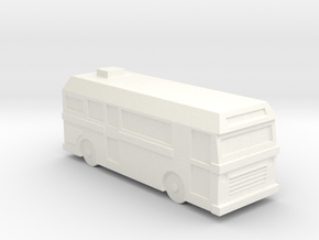 Bus in White Processed Versatile Plastic