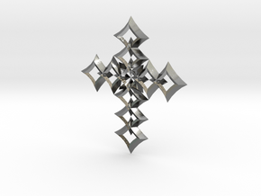 cross 05 in Polished Silver