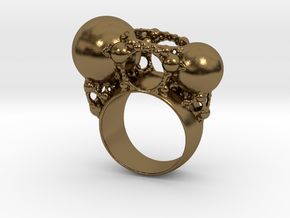 Kleinian Ring in Polished Bronze