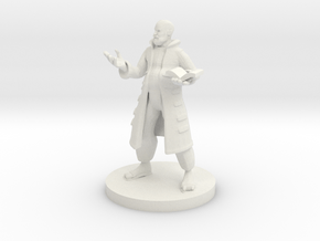 Human Wizard with Pot Belly in White Natural Versatile Plastic