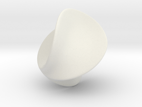 Verona Sphere in White Natural Versatile Plastic
