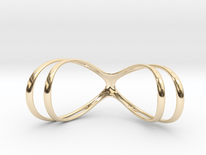 Splint - double helix in 14k Gold Plated Brass: 10.5 / 62.75