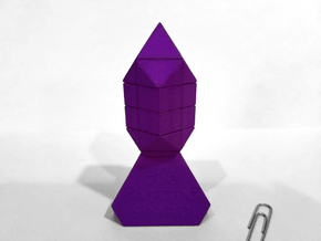 The Shifting Shard with Stand in Purple Processed Versatile Plastic