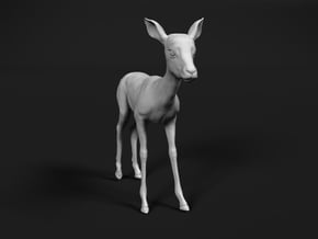 Impala 1:12 Standing Fawn in White Natural Versatile Plastic