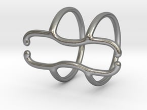 End Splint - 8 (14,75 mm + 13,5 mm) in Natural Silver