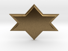 Star of David in Natural Bronze