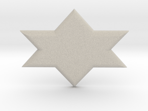 Star of David in Natural Sandstone