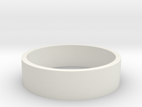 HIC 19mm Ring in White Natural Versatile Plastic