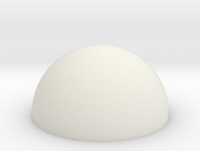 HIC Dome in White Natural Versatile Plastic
