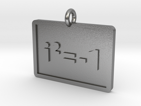 Complex Numbers Pendant in Natural Silver