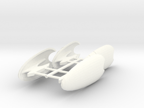 Destroyer Symbol wing set closed in White Processed Versatile Plastic