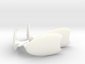 Vorlon Wings Open Position in White Processed Versatile Plastic