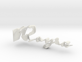 3dWordFlip: Royie/Simon in White Natural Versatile Plastic