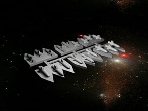 6 Space Battlefleet Torpedo Markers in White Natural Versatile Plastic