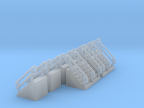 Z Scale Concrete Stairs Ken in Smooth Fine Detail Plastic