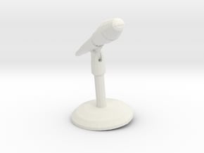 Printle Thing Microphone - 1/24  in White Natural Versatile Plastic
