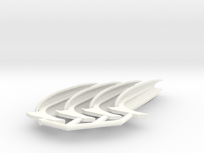 2500 fully open no field wing set in White Processed Versatile Plastic