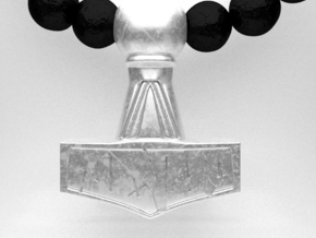 MJÖLNIR - KØBELEV in Natural Silver