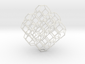 Truncated octahedral lattice in White Premium Versatile Plastic
