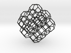 Truncated octahedral lattice in Black Premium Versatile Plastic
